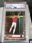 2019 Topps #100 Mike Trout Leaping Camo /25 Angels