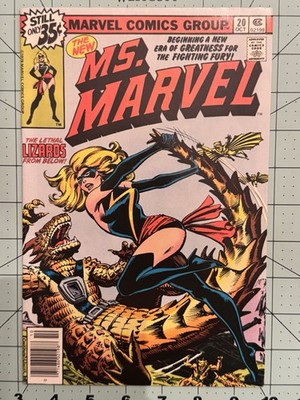 Ms. Marvel #20 Vol. 1 1978  1st Classic Suit Newsstand - VF/NM! Ships Fast!