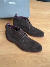 Ted Baker Men’s Boot Brown Suede Leather Chukka Boot size Uk 8