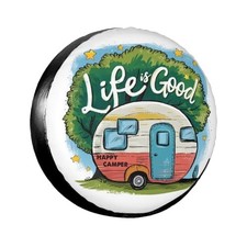 Camper Life Is Good Spare Tire Cover Wheel Protectors Waterproof Wheel Covers