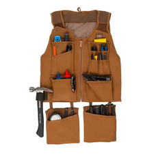 BUCKET BOSS 14-Pocket Canvas Tool Work Apron Large/Extra-Large