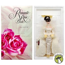 Romantic Rose Bride Barbie Porcelain Doll Limited Edition 1991 Mattel 14541