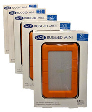 ⭐ LaCie RUGGED Mini 2TB Portable HDD⚡USB-C🛡️Encryption ✅ PC/Mac/iOS/Android🔥