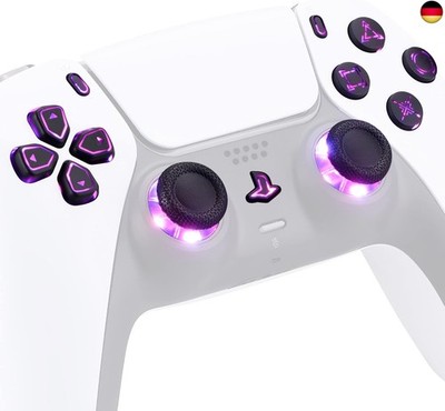 9 Modi 7 Farben DTF V3 LED Kit für ps5 Controller Ersatz Leuchttaste D-Pad Thumb