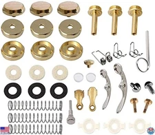 Premium Trumpet Valve Repair Kit - 39-Piece Gold Set with Buttons, Rods & Caps