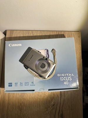 Canon Digital IXUS 40 Digitalkamera 4MP Silber Guter Zustand OVP