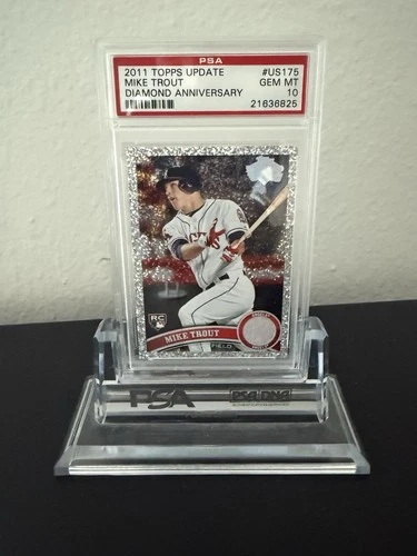 2011 Topps Update Diamond Anniversary #US175 Mike Trout Angels RC Rookie PSA 10