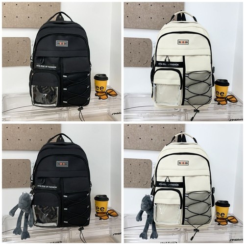 Breathable School Bag Korean Color Book Bag Fashion College Backpack College - Picture 4 of 11