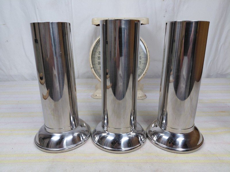 Vintage Vollrath Stainless Steel Medical Utensil/Forcep Holder 7 1/2" H Lot of 3