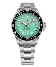 RATIO FreeDiver GMT Automatic RTF059 Men's Watch Green Dial Diver's 200M