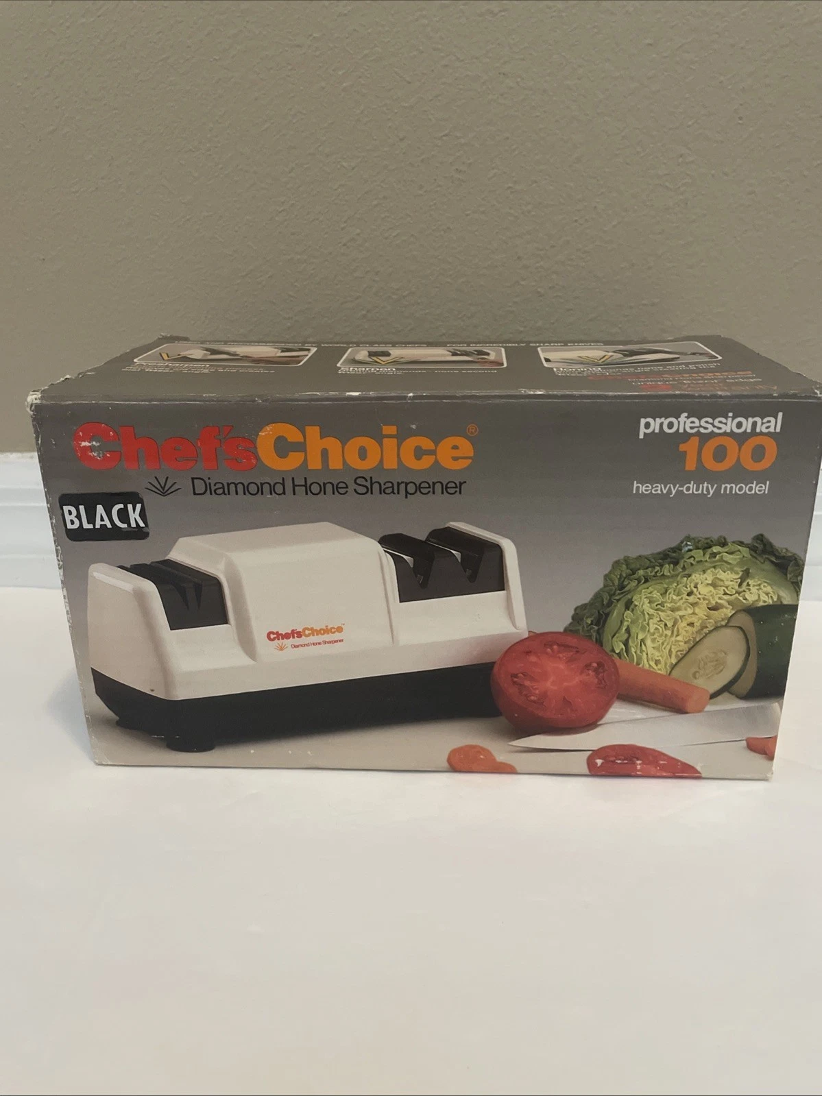 Chefs Choice Professional Model 100 Diamond Hone Knife Sharpener Trizor Edge