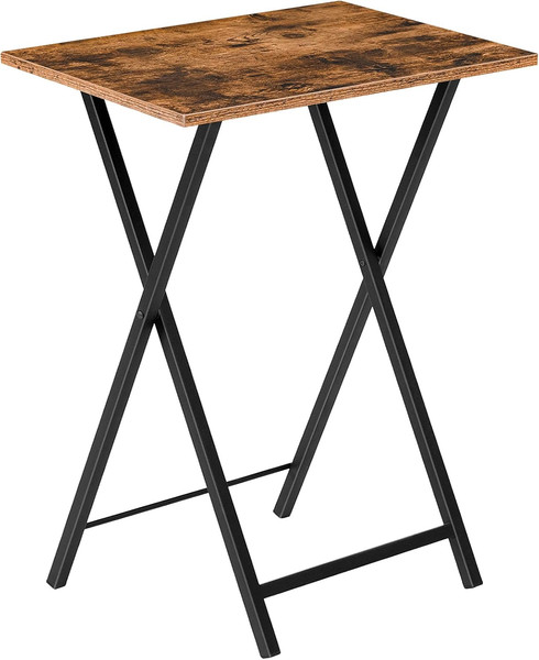 Mesa de TV Plegable, Bandeja de TV, Mesa de Aperitivos Estable para Espacio Pequeño, Sofá Portátil