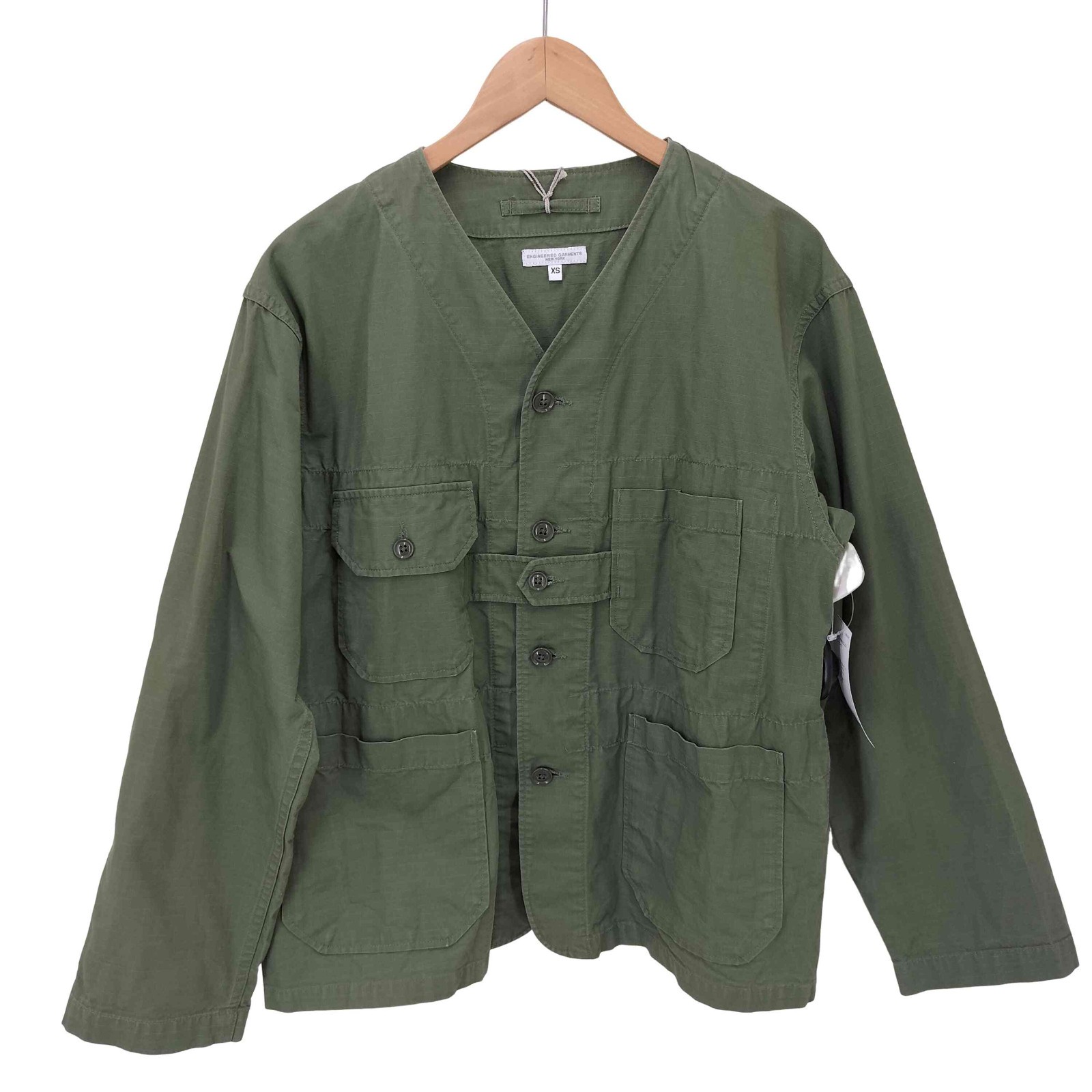ENGINEERED GARMENTS RIPSTOP NO-COLLAR MILITARY JA… - image 1