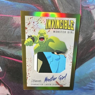 Invincible Keepsake Edition Monster Girl Laser Signapatch Card #576 07/10