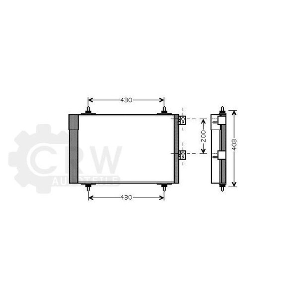 AVA Quality Cooling Kondensator Klimaanlage Mit Trockner FüR Peugeot Partner-image