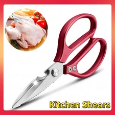 Kitchen Stainless Steel Multipurpose Kitchen Shears Heavy Duty Scissors Sharp US
