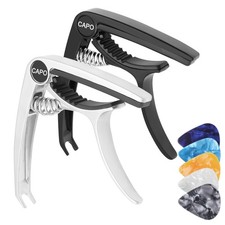 6-String Guitar Capo for Acoustic Ukulele Guitar Tuner Clip Clamp