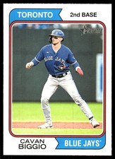 Cavan Biggio 2023 Topps Heritage #349 Blue Jays MLB READ FREE SHIP AutographDen