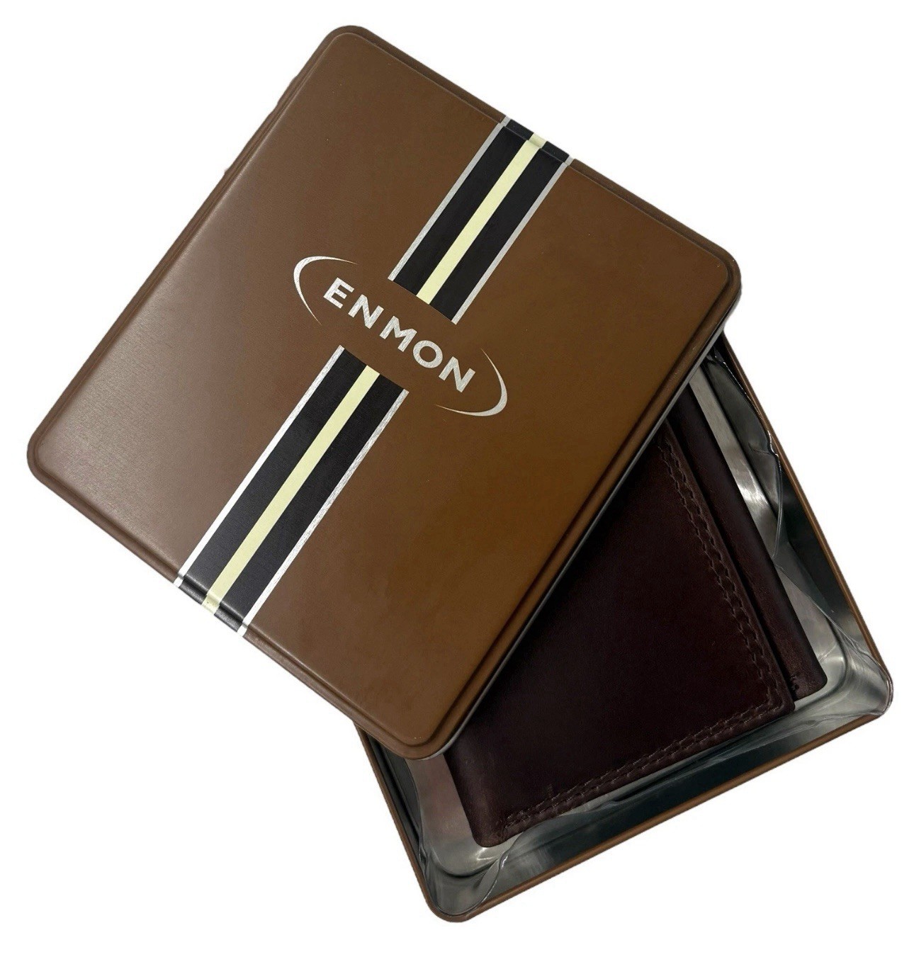 Vanderbilt Commodores Genuine Leather Trifold Wallet w/Concho-Enmon-New in Tin