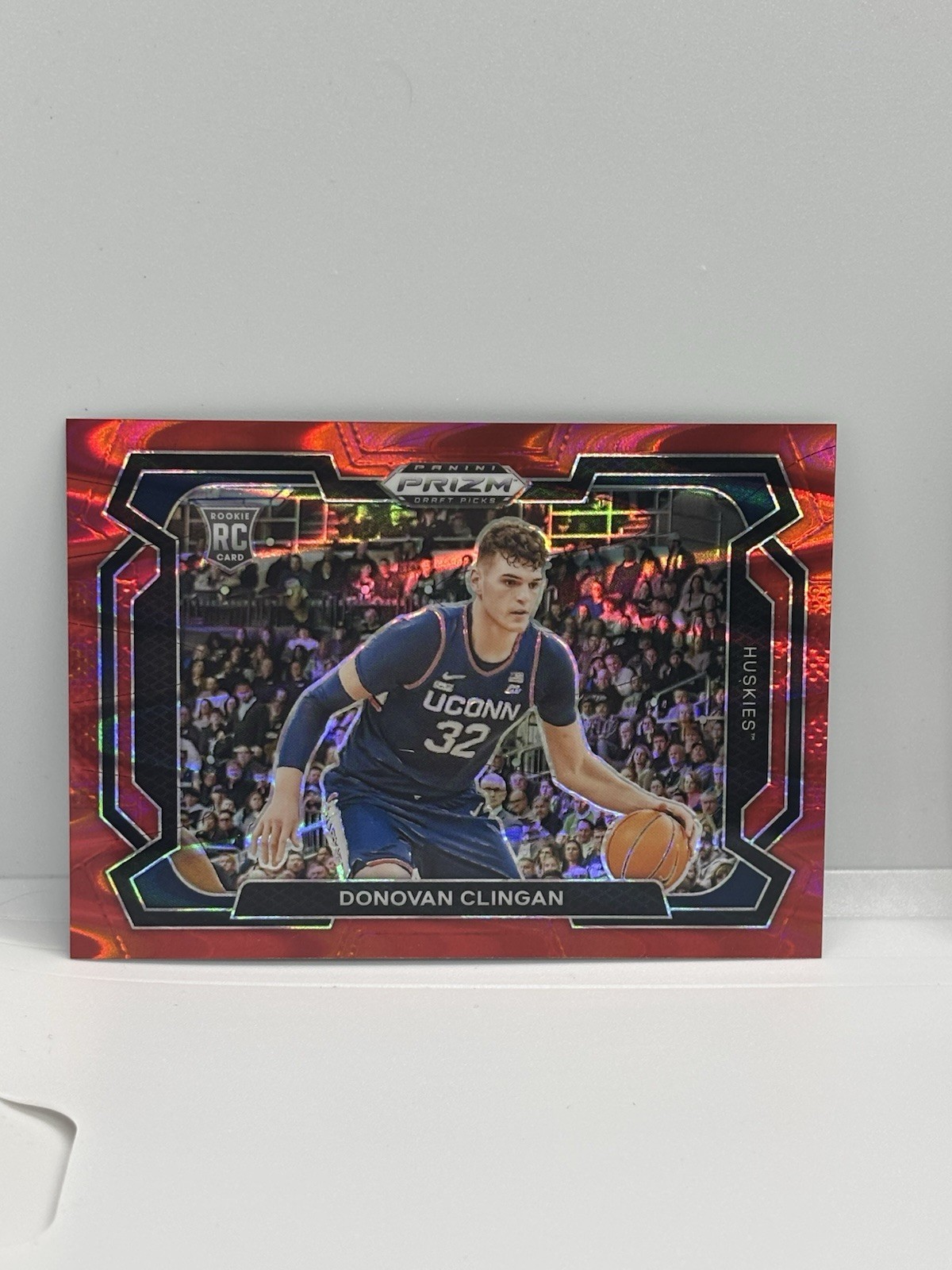 Donovan Clingan 2024 Panini Prizm Draft Picks - Variations #95 Red Seismic /225