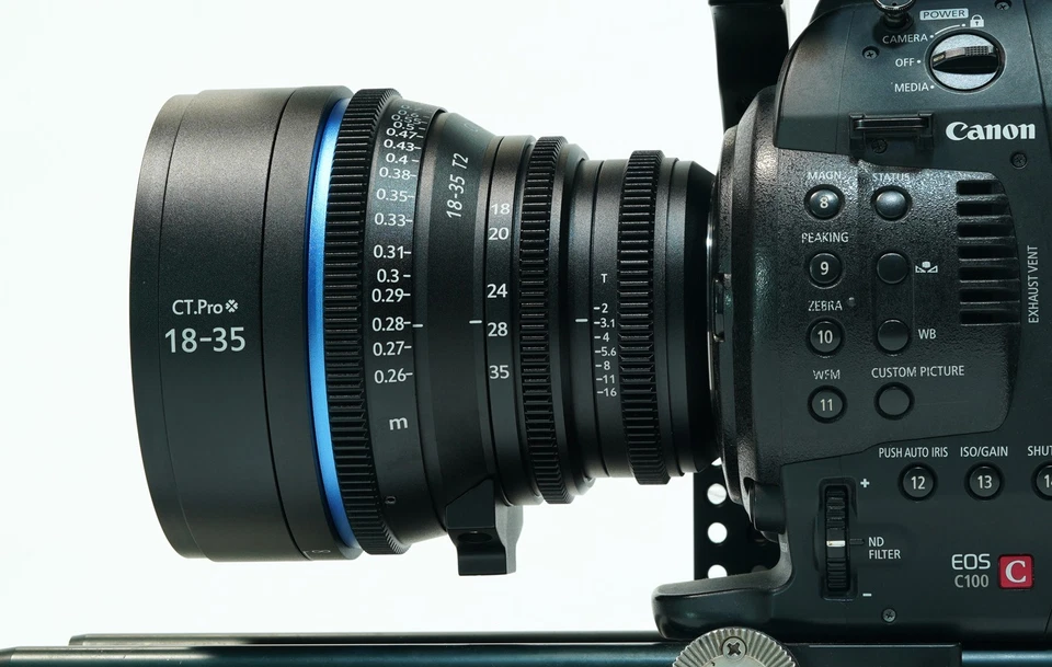 cine parfocal Sigma 18-35mm t2 canon ef mount full manual hard stops de clicked - Image 2 of 4