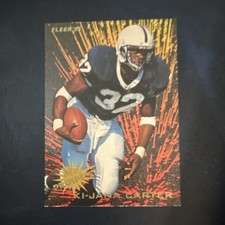 Fleer Ki-Jana Carter #5 of 20 Rookie Penn State Nittany Lions Football Card. rookie card picture