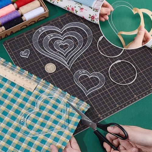 Small Heart Ruler Heart Shaped Quilting Rulers