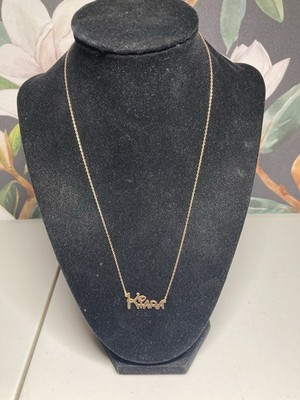 Sterling Silver Vermeil Kiara Necklace 18-19  Adjustable 