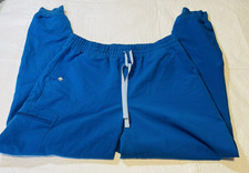 Figs Scrub Pants Mens LT Large Tall Blue Technical Collection Cargo Pockets