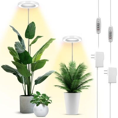 LBW Plant Grow Light, 72 LEDs Full Spectrum Lights for 2 Pack, White 