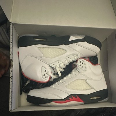 Jordan Air Jordan 5 Retro Men s Fire Red 2020 White/Red/Black DA1911-102