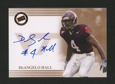 2004 Press Pass Authentics DeAngelo Hall Bronze Rookie Card Autograph #NN. rookie card picture