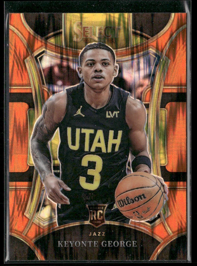 2023-24 Panini Select KEYONTE GEORGE #305 Orange Flash Mezzanine Rookie Jazz RC