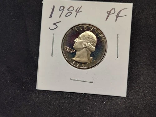 1984-S Washington Quarter Proof — photo from another recent sale