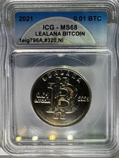 Lealana .01nickel tribal Design A RARE lim to 140#320-bit coin Lealana CASASCIUS