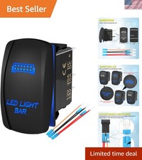 LED Light Bar Switch ON/Off 5 Pin Laser Marine Rocker