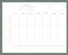 Desktop Weekly Planner Notepad. 8x10 with 52 Undated Tear-Off Sheets, Vertica...