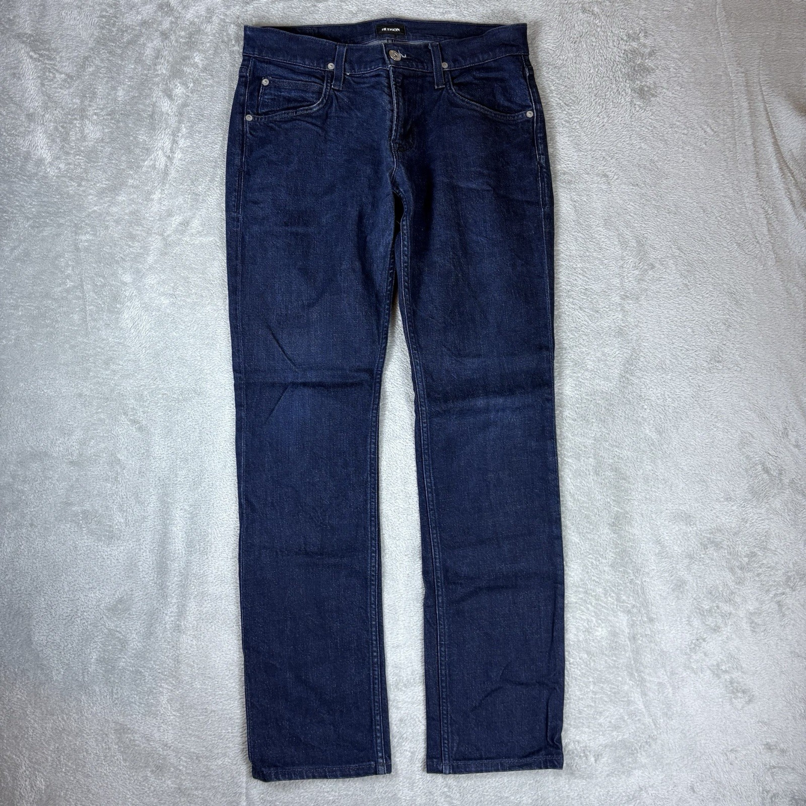 's 30 Dark Blue Wash Slim Straight Zip Fly