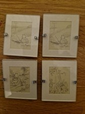 Miniature Winnie The Pooh Picture by Reflex Marketing 5cm x 6cm  Glass Frame