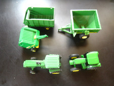 5 pcs Vintage ERTL John Deere Diecast Tractor and Farm Equipment