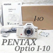 PENTAX Optio I-10 White Compact Digital Camera Tested Working Seller Japan