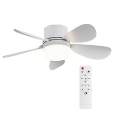 Socket Fan Light with Remote Control, Portable Small Ceiling Fan with Lights for