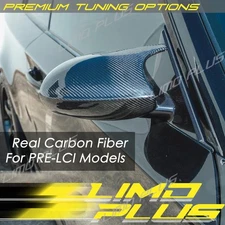 For BMW E90 E91 E92 E93 PRE-LCI Real Carbon Fiber M3 Style Side Mirror Cover Cap