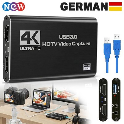 Game Capture Card, 4K-Audio-Videoaufnahmekarte, HDTV USB 3.0-Videoaufnahmegerät~