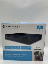 Amcrest NV4108-A2 4K 8CH NVR (1080p/3MP/4MP/5MP/8MP) Network Video Recorder