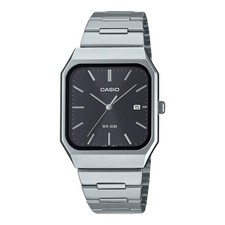 Casio MTP-B185D-1A Men s Watch Stainless Steel Black Dial 50M WR CLASSIC
