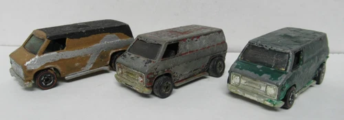 Lot of 3 Hot Wheels Redline Chevrolet Super Van