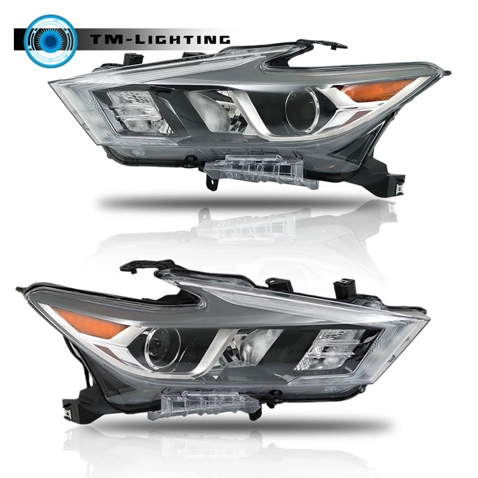 Faros izquierda+derecha para Nissan Máxima 2016 2017 2018 carcasa cromada LED completa Foto 4 de 4