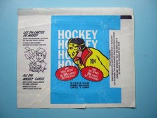 1974/75 O-PEE-CHEE NHL HOCKEY CARD WAX PACK EMPTY WRAPPER SCOTTY BOWMAN RC OPC