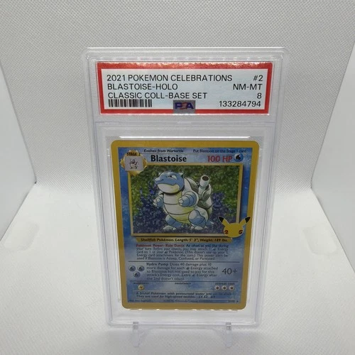 2021 BLASTOISE CELEBRATIONS 25TH CLASSIC COLLECTION BASE POKEMON PSA 8 NM-MT #2